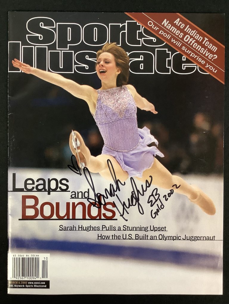 Sarah Hughes Signed Sports Illustrated 3/4/02 No Label Olympic Gold 02 Auto JSA