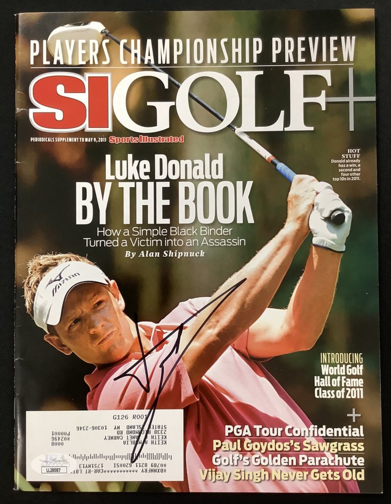 Luke Donald Signed Sports Illustrated Mag 5/9/11 Golf Masters PGA Autograph JSA