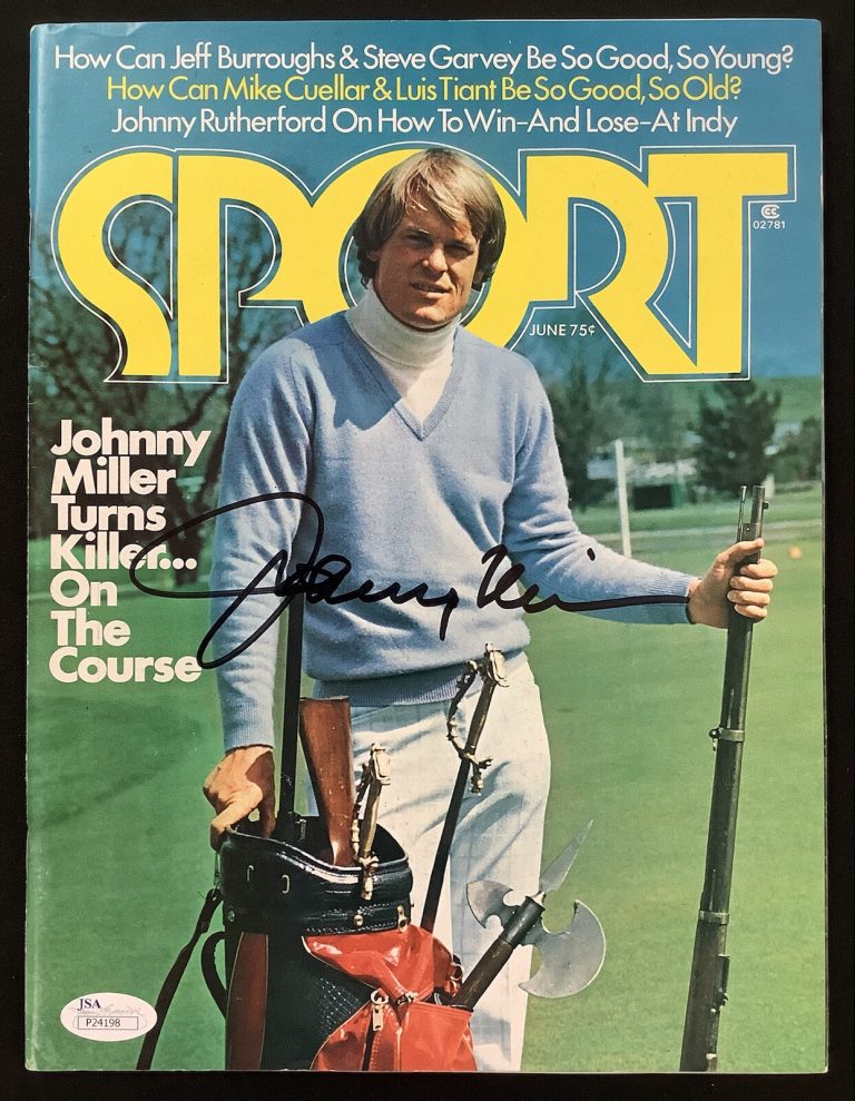 Johnny Miller Signed Sport Mag June 75 No Label Auto PGA Champ Masters HOF JSA