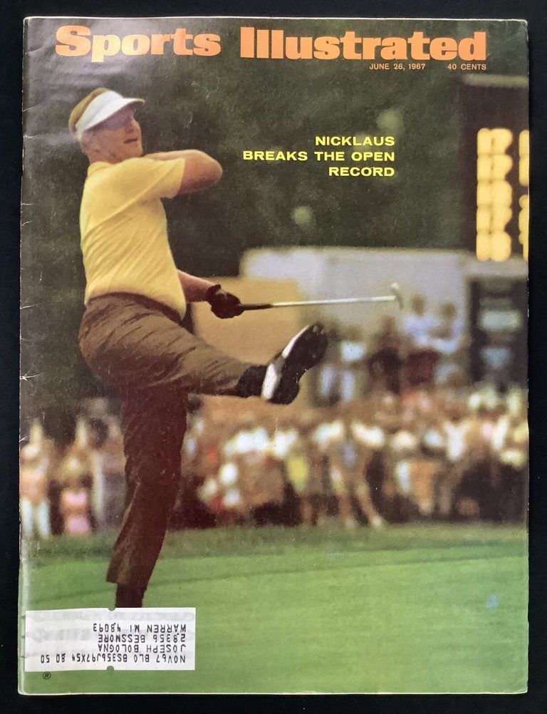 Jack Nicklaus Sports Illustrated 6/26/67 Golf Golden Bear Masters US Open Record