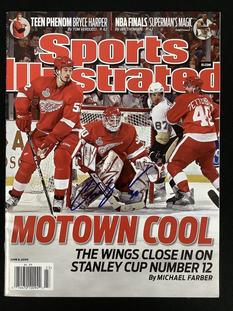 Chris Osgood Signed Sports Illustrated 6/8/09 No Label Hockey Red Wings Auto JSA