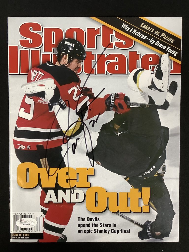 Jason Arnott Signed Sports Illustrated 6/19/00 No Label Hockey Devils Auto JSA