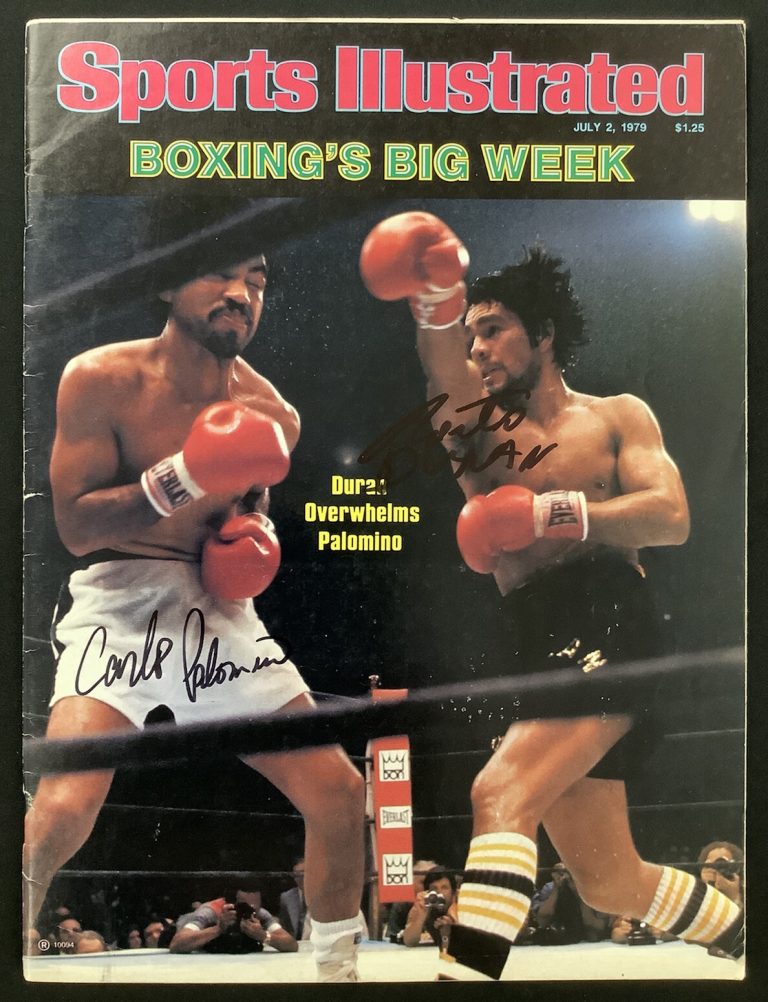 Roberto Duran Signed Sports Illustrated 7/2/79 No Label Boxing Palomino Auto JSA