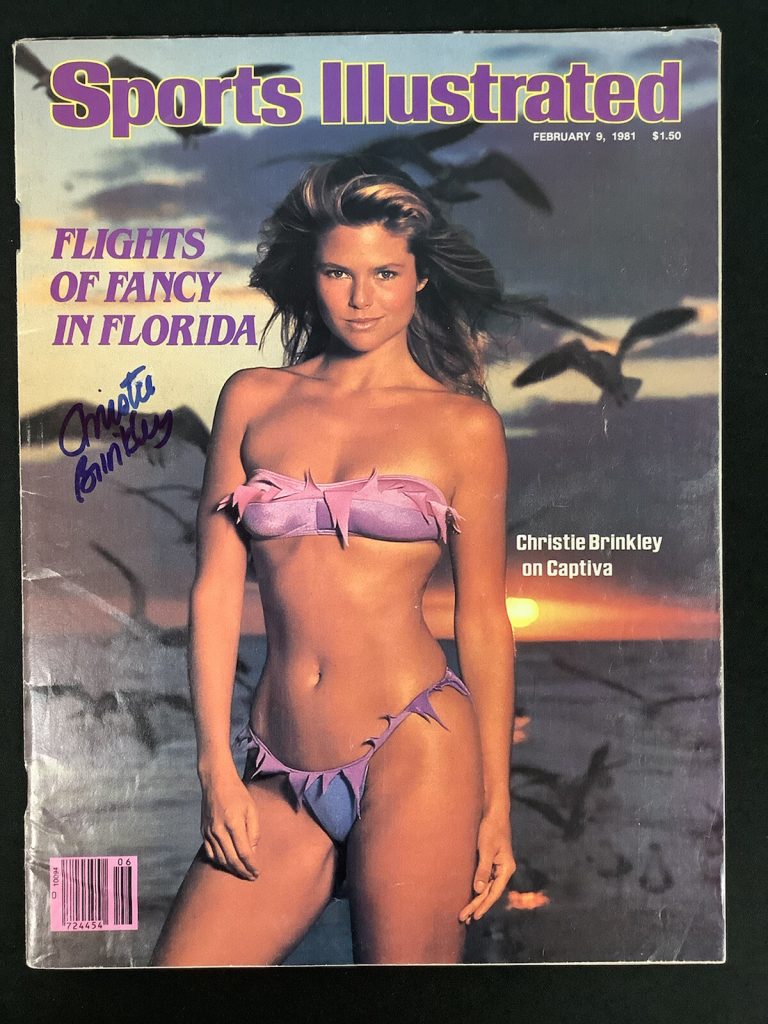 Christie Brinkley Signed Sports Illustrated Swimsuit 2/9/81 No Label Auto JSA