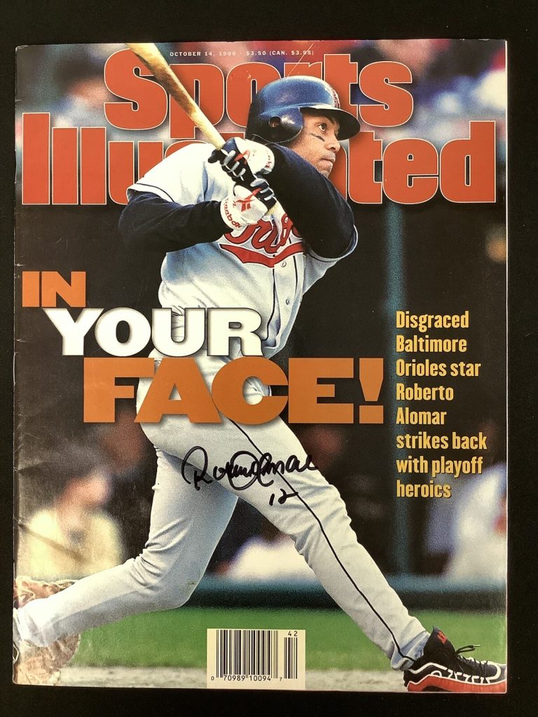 Roberto Alomar Signed Sports Illustrated 10/14/96 No Label Baseball Auto HOF JSA
