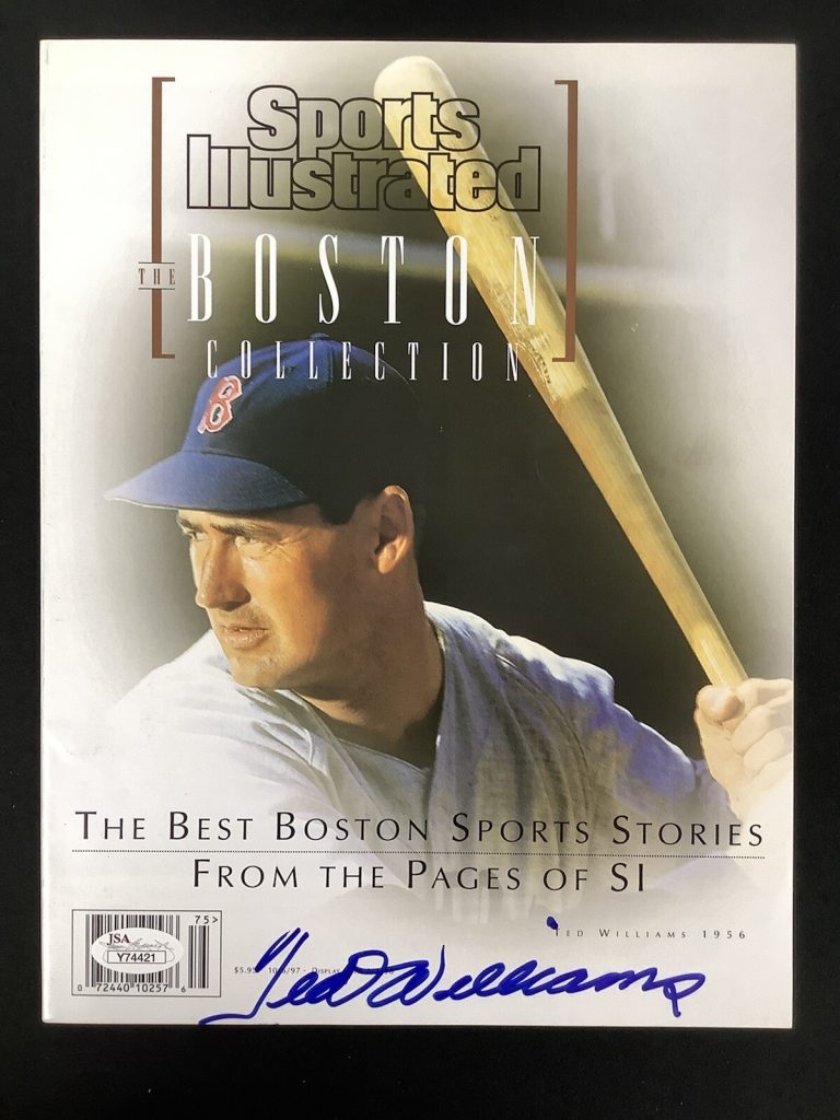 Ted Williams Signed Sports Illustrated 10/6/97 No Label Baseball Auto HOF JSA