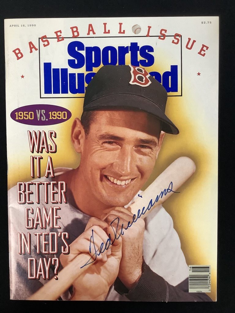 Ted Williams Signed Sports Illustrated 4/16/90 No Label Baseball Auto HOF JSA