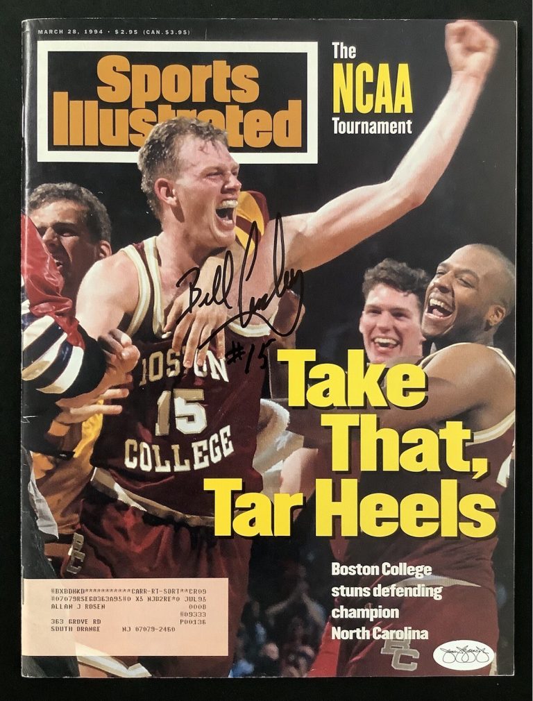 Bill Curley Signed Sports Illustrated Mag 3/28/94 Boston College Autograph JSA