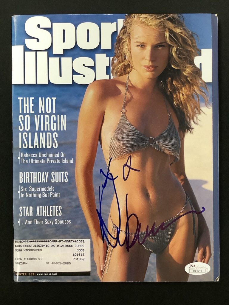 Rebecca Romijn Signed Sports Illustrated Mag Winter 1999 Swimsuit Issue Auto JSA