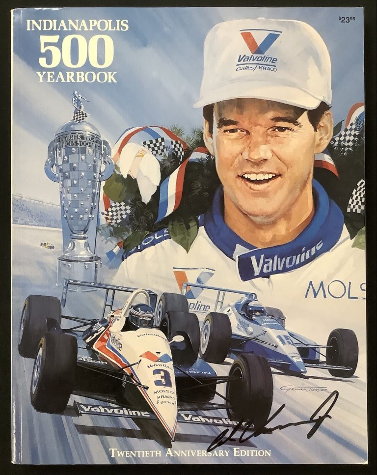 Al Unser Jr Signed 1992 Indianapolis 500 Yearbook Racing Auto Indy500 Winner TPG