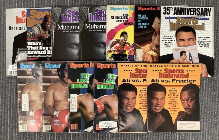 Muhammad Ali Lot of 13 Sports Illustrated Magazines Boxing The Greatest Clay HOF