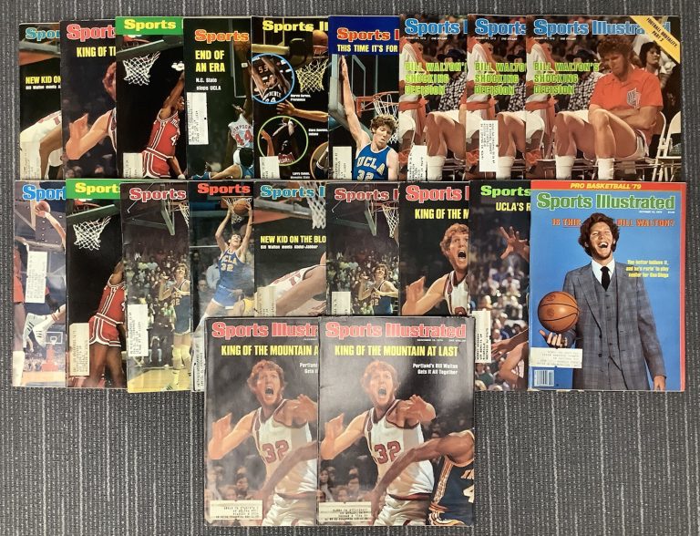 Bill Walton Sports Illustrated Mags Lot of 20 Basketball Boston Celtics UCLA HOF