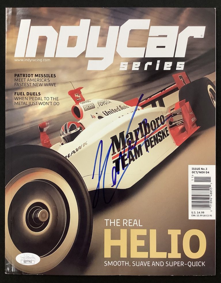 Helio Castroneves Signed IndyCar Series Mag Oct2004 Racing Indy500 CART Auto JSA