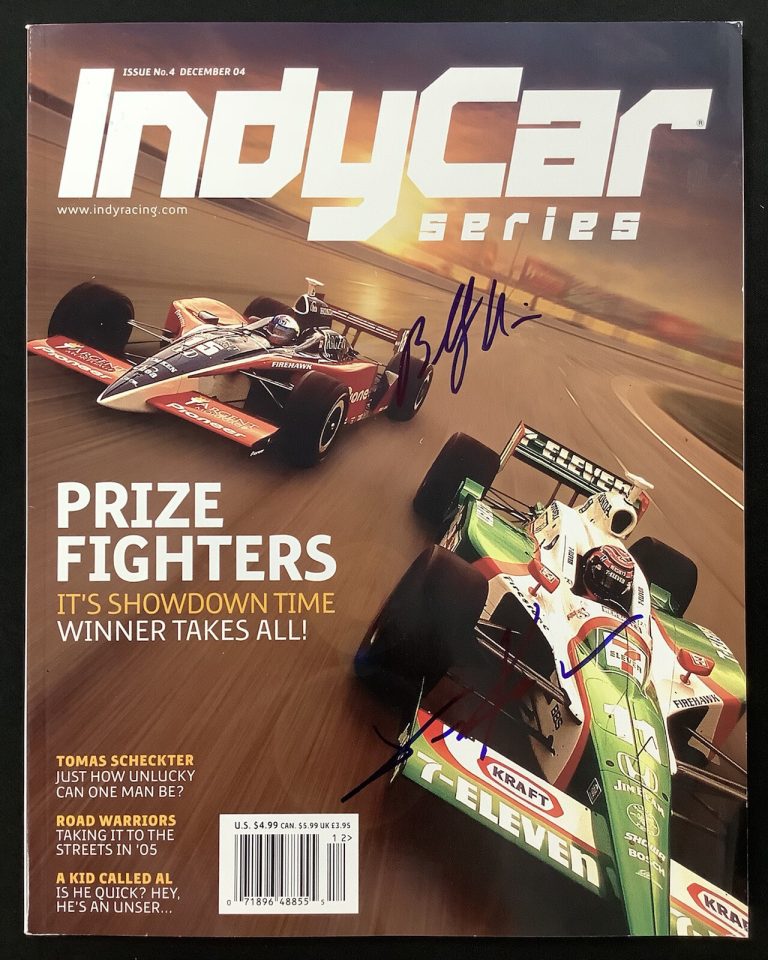 Tony Kanaan Signed IndyCar Series Mag Dec 2004 Champ Car 500 Buddy Rice Auto JSA