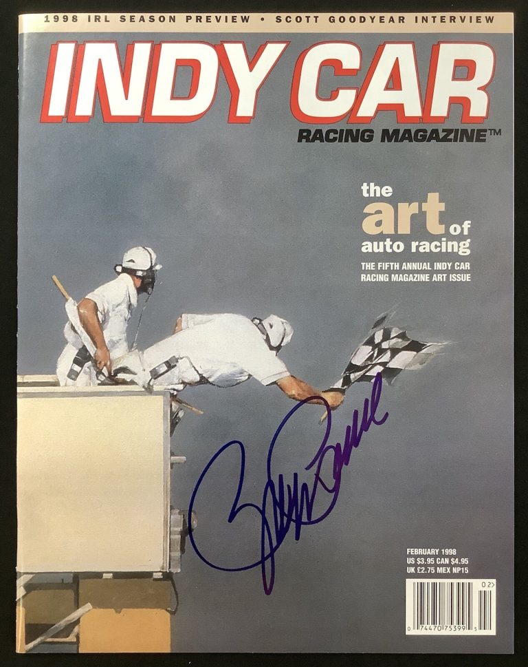 Roger Penske Signed IndyCar Racing Mag Feb 1998 Indy500 NASCAR Autograph F1 JSA