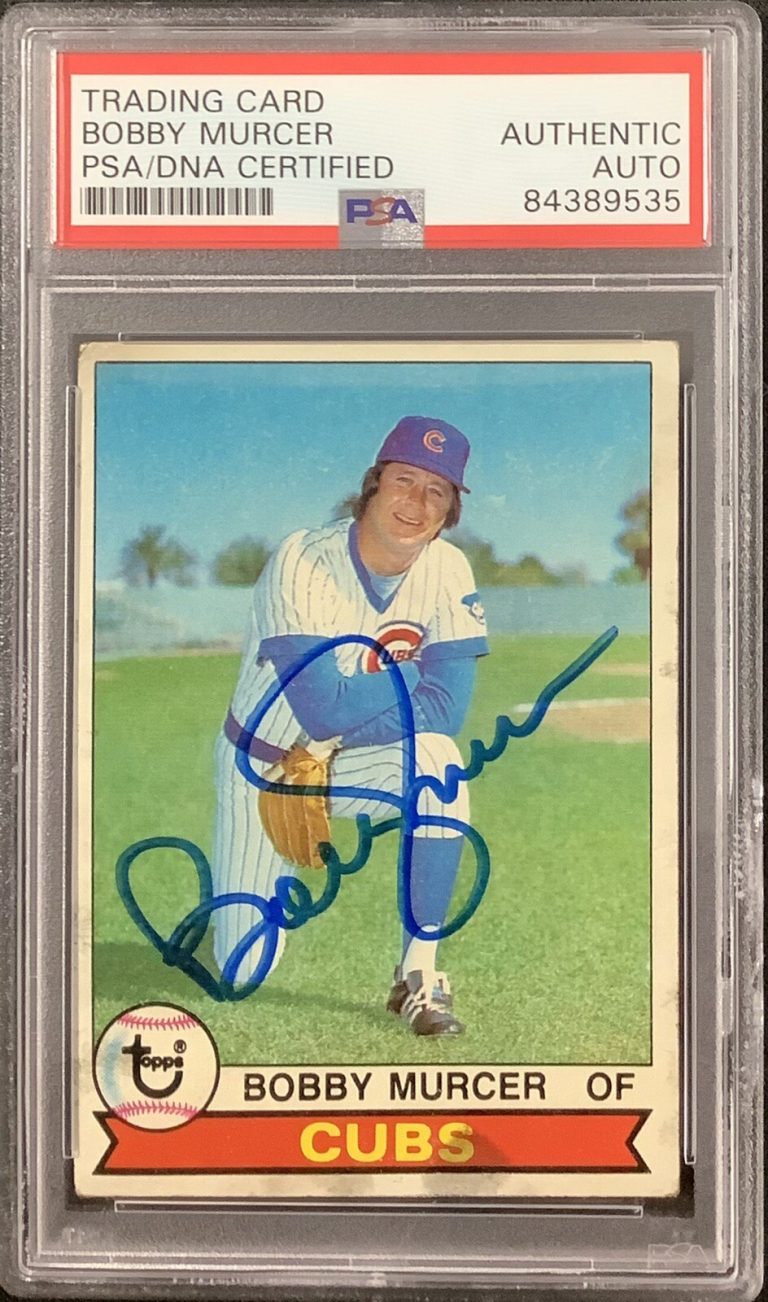 Bobby Murcer Signed 1979 Topps #135 Baseball Card Chi Cubs GG Autograph PSA/DNA