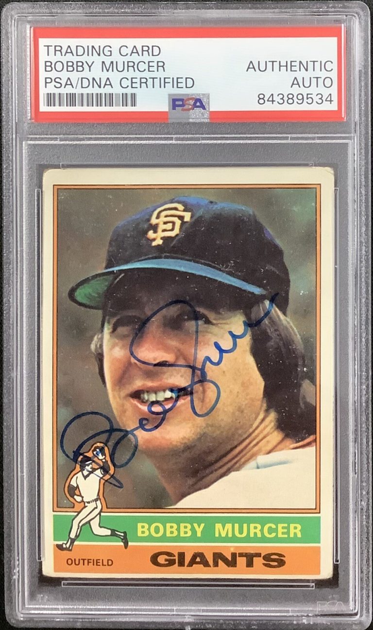 Bobby Murcer Signed 1976 Topps #470 Baseball Card SF Giants GG Autograph PSA/DNA