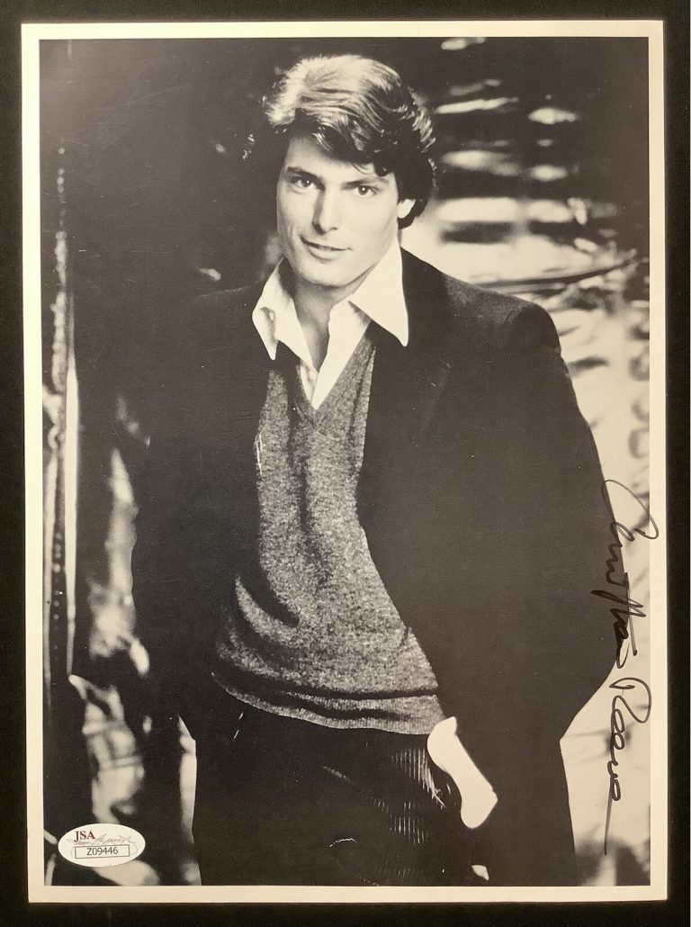 Christopher Reeve Signed Photo 8x10 Superman Actor Clark Kent Autograph JSA