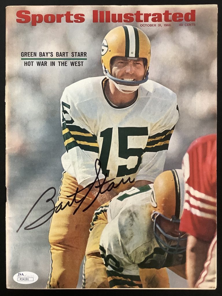 Bart Starr Signed Sports Illustrated 10/31/66 No Label Packers Autograph HOF JSA