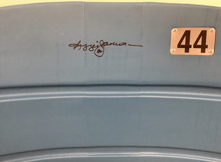 Reggie Jackson Signed Baseball SeatBack #44 NY Yankee Stadium Autograph HOF JSA