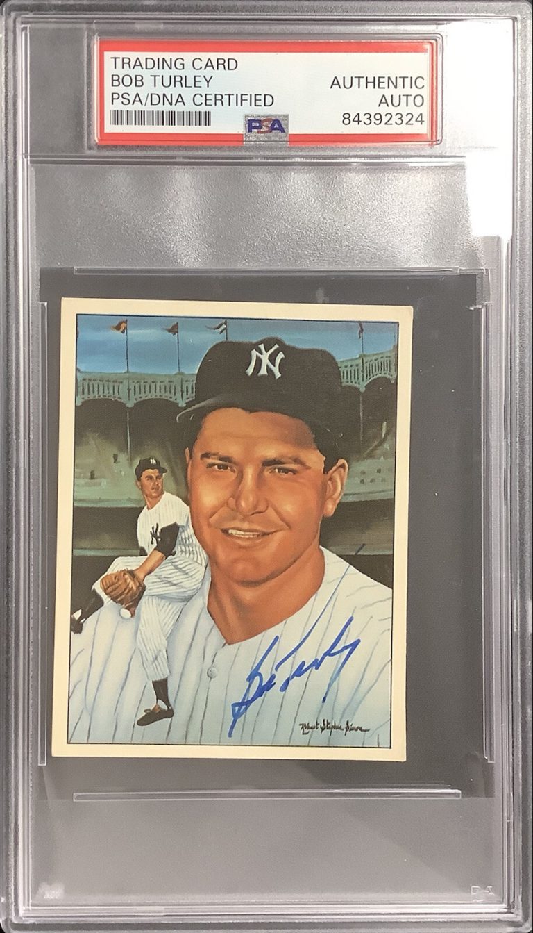 Bob Turley Signed 1983 TCMA #49 Card 50 Years of Yankees WSC Autograph PSA/DNA