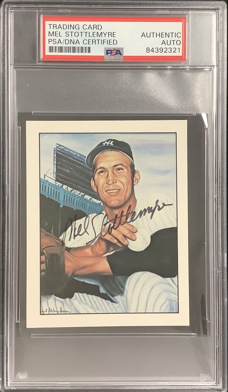 Mel Stottlemyre Signed 1983 TCMA #46 Card 50 Years of Yankees Autograph PSA/DNA
