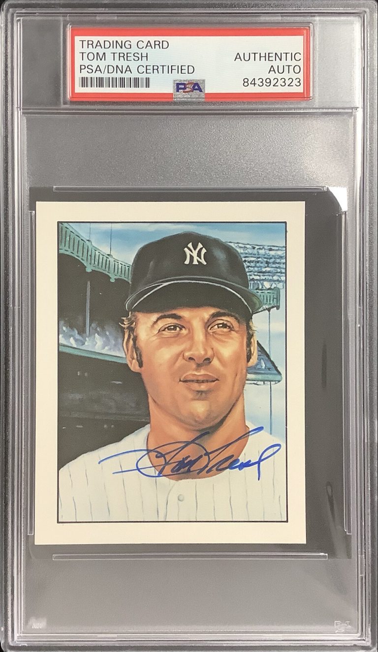 Tom Tresh Signed 1983 TCMA #48 Card 50 Years of Yankees WSC Autograph PSA/DNA