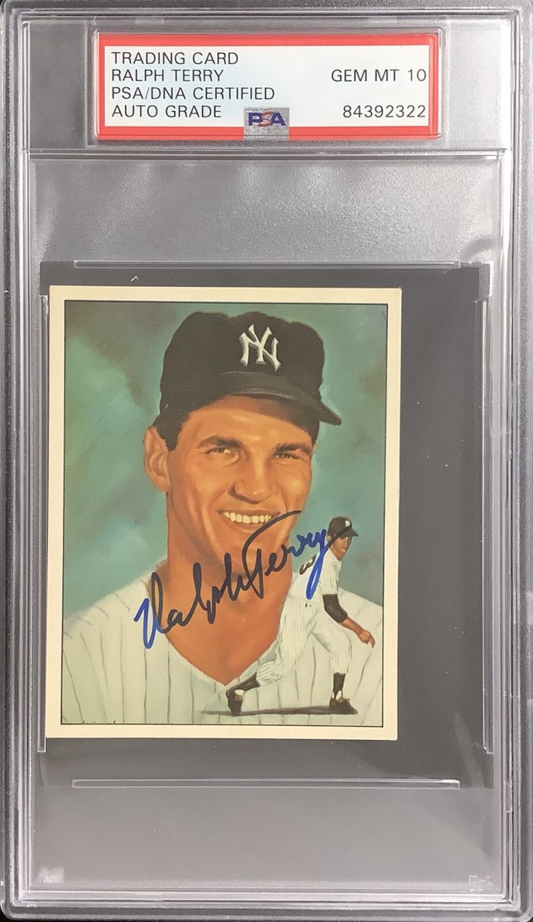 Tommy Henrich Signed 1983 TCMA #18 Card 50 Years of Yankees Autograph PSA/DNA
