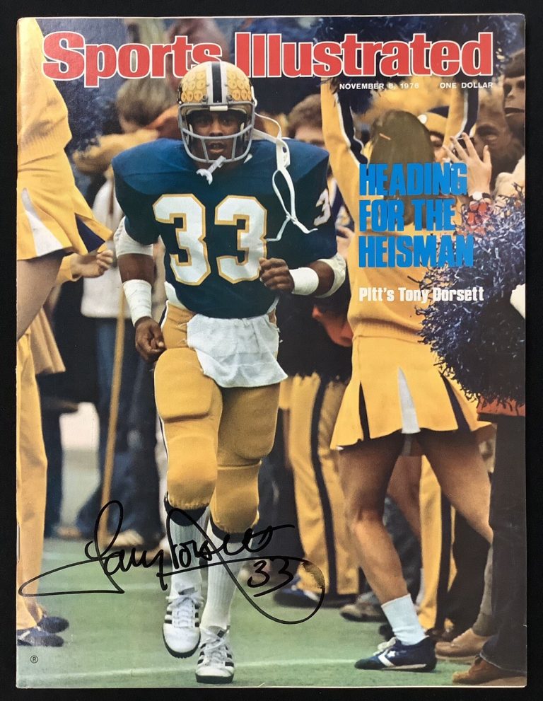 Tony Dorsett Signed Sports Illustrated 11/8/76 No Label Panthers Auto HOF JSA