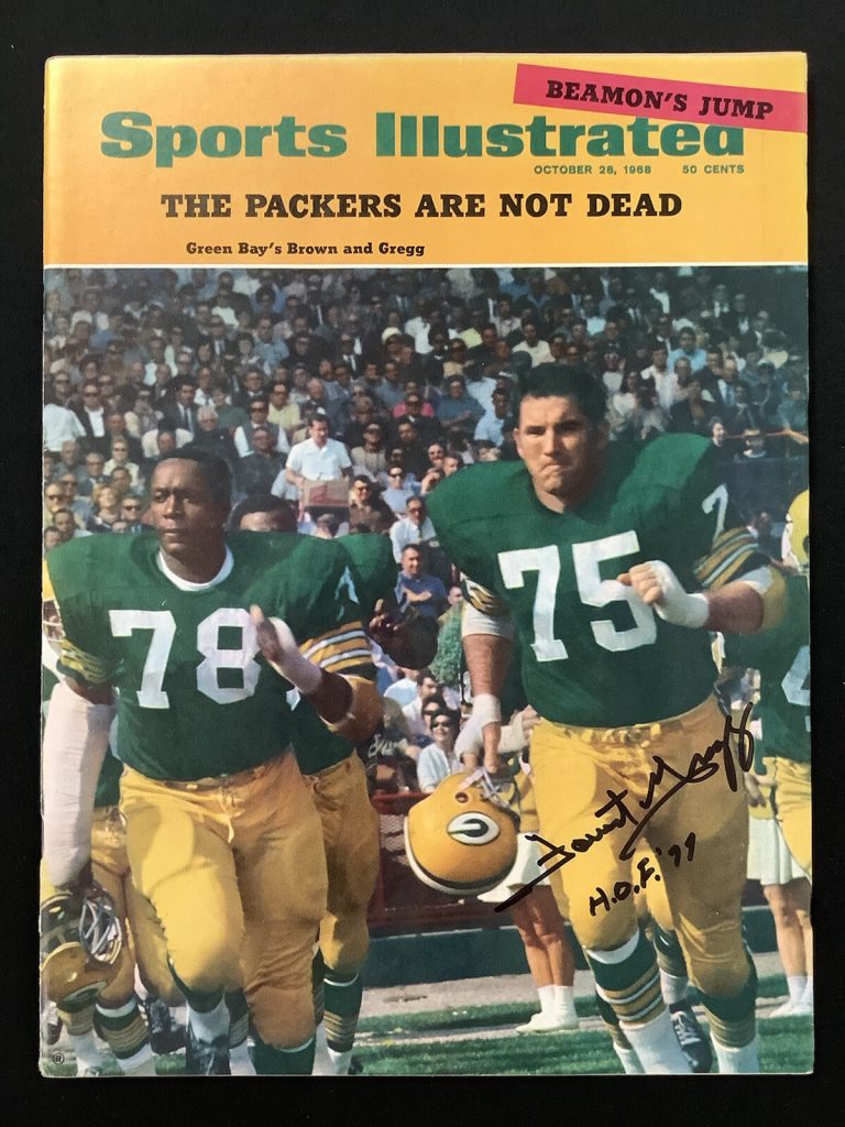 Forrest Gregg Signed Sports Illustrated 10/28/68 No Label Packers HOF Auto JSA