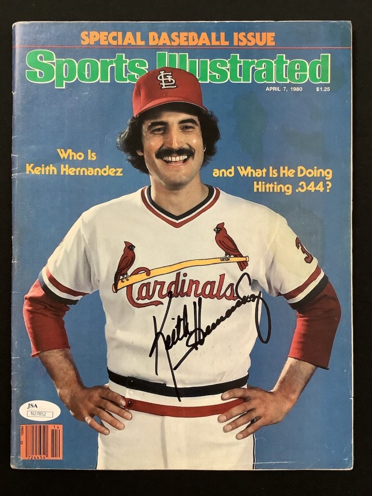 Keith Hernandez Signed Sports Illustrated 4/7/80 No Label Mets Baseball Auto JSA