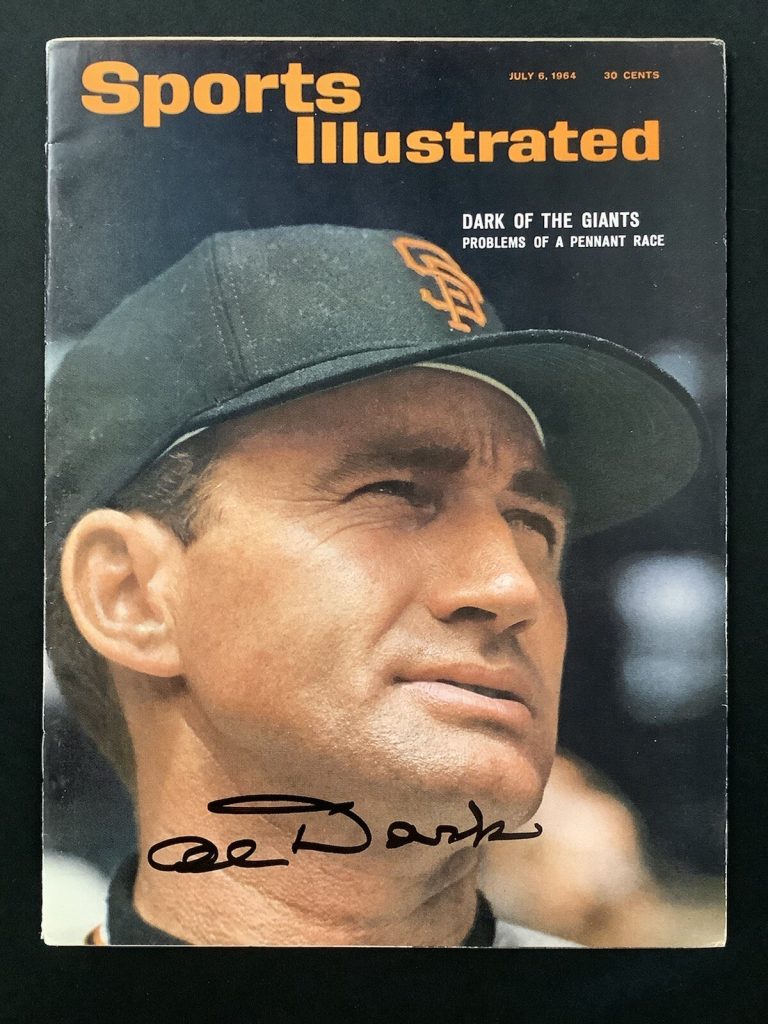 Alvin Dark Signed Sport Illustrated Mag 7/6/64 No Label Baseball Giants Auto JSA