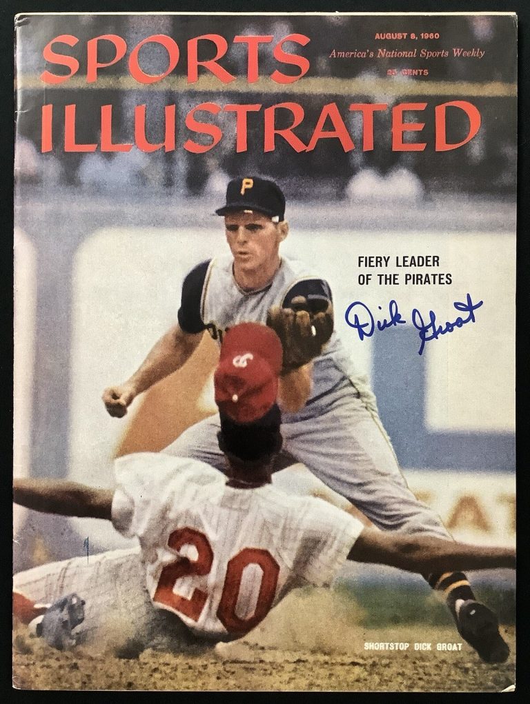 Dick Groat Signed Sports Illustrated 8/8/60 No Label Pirates Baseball Auto JSA