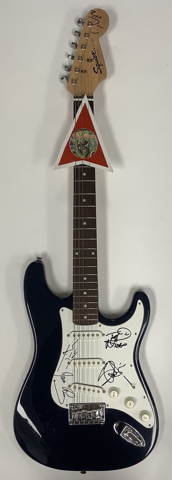 Iron Maiden Signed Guitar Bruce Dickinson Janick Nicko Steve Dave Autographs JSA