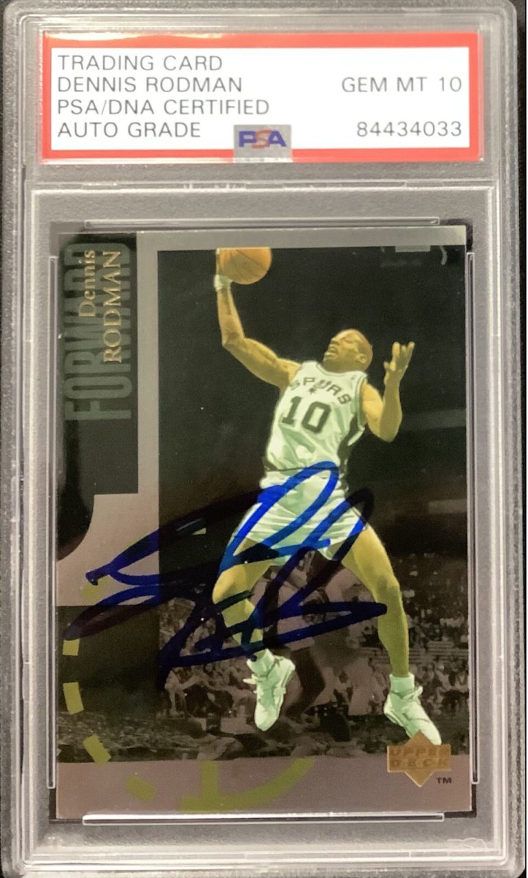 Dennis Rodman Signed 1994 Upper Deck #SE81 Card Autograph HOF PSA/DNA GEM MT 10