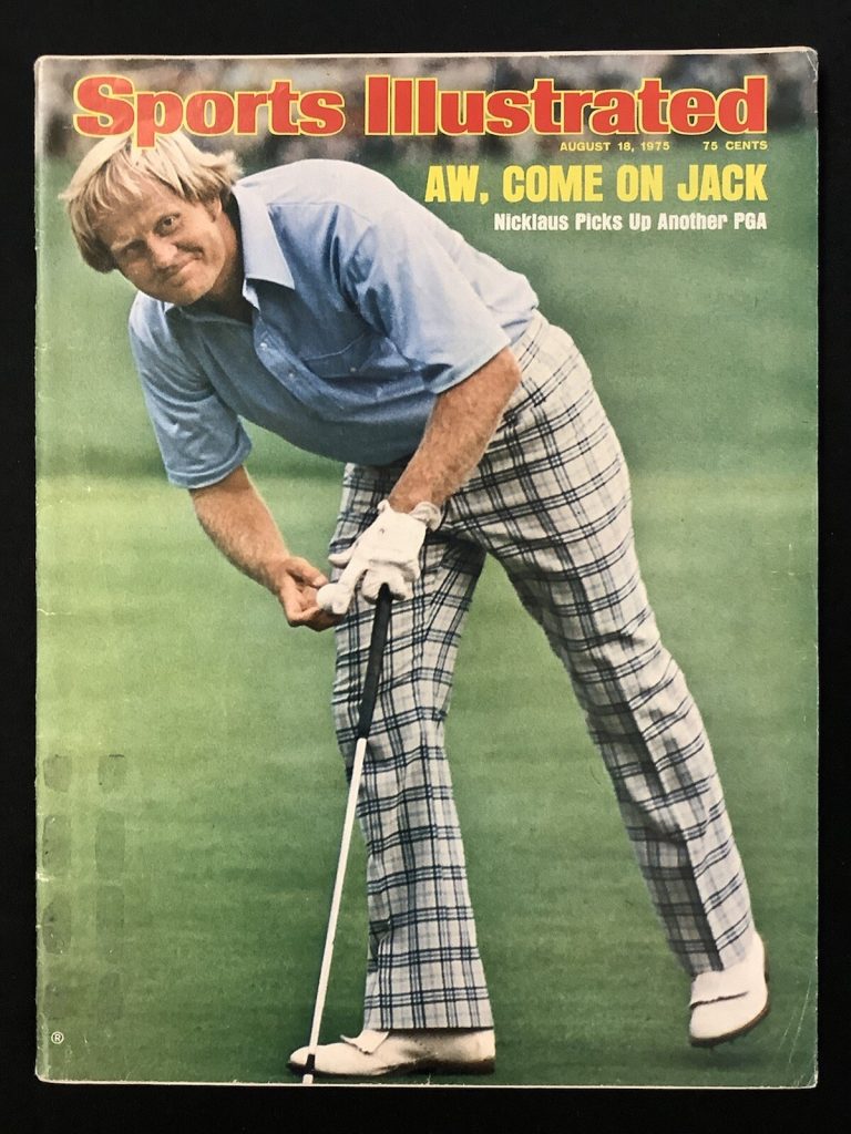 Jack Nicklaus Sports Illustrated Magazine 8/18/75 Golf PGA Tour Masters US Open