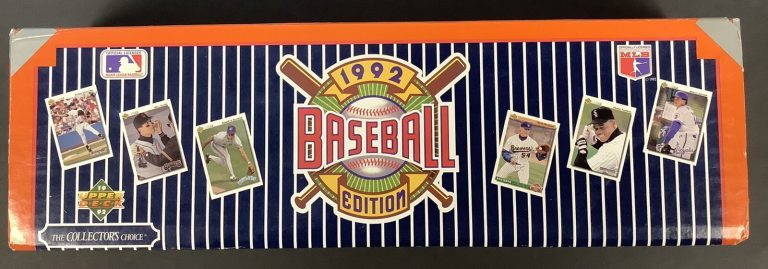 1992 Upper Deck Complete Baseball Set 800 Cards Ken Griffey Jr Deion Sanders