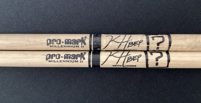 ProMark Millennium Wood Drumstick Pair Black Eyed Peas Keith Harris Model USED