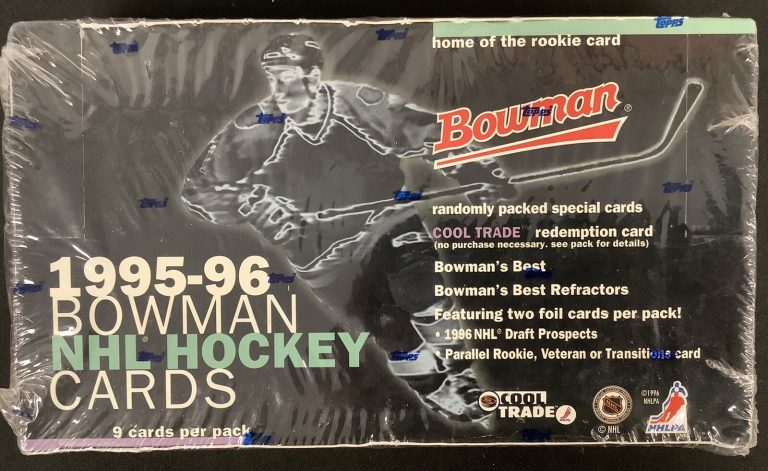 1995-96 Bowman NHL Hockey Cards Box Factory Sealed 24 Packs Rookies