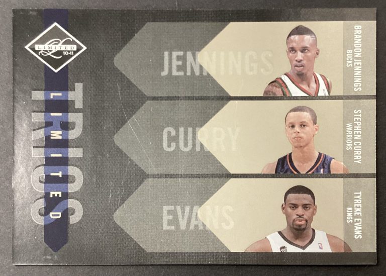 Stephen Curry 2010-11 Limited Trios #2 Card LE Panini Spotlight Evans Jennings