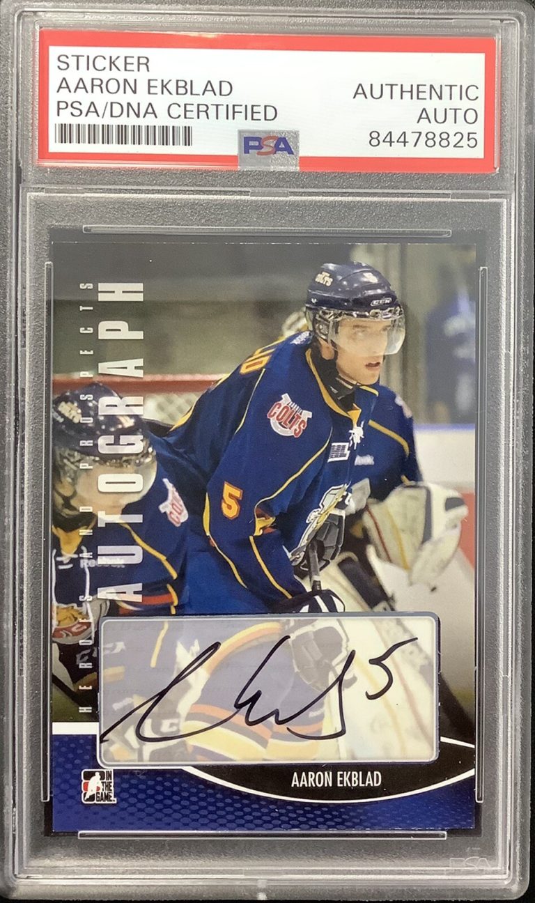 Aaron Ekblad Signed 2012-13 ITG Heroes & Prospects A-AE In The Game Auto PSA/DNA