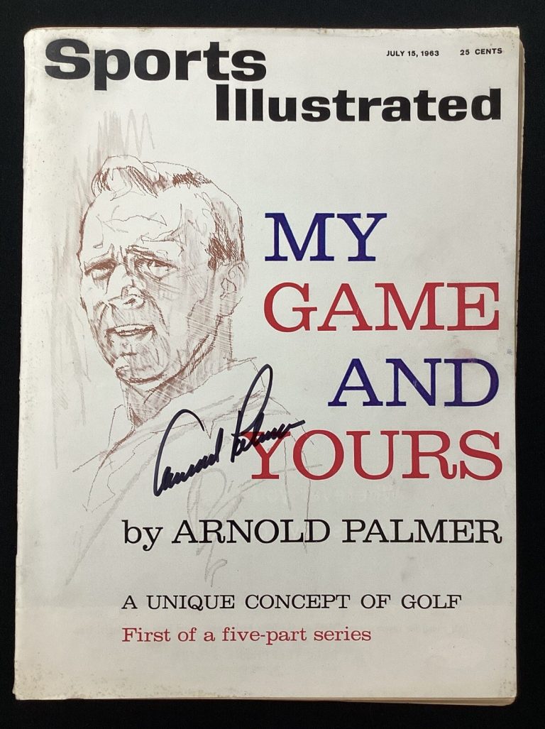 Arnold Palmer Signed Sports Illustrated 7/15/63 No Label Golf HOF Master PGA JSA