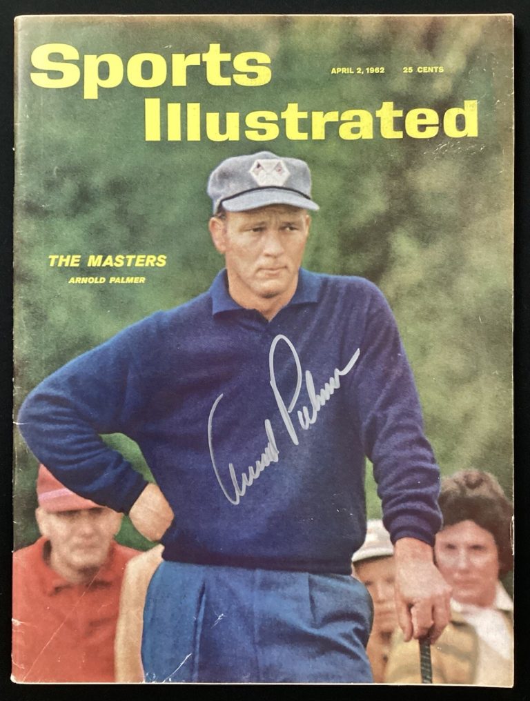 Arnold Palmer Signed Sports Illustrated 4/2/62 No Label Golf Master PGA Auto JSA