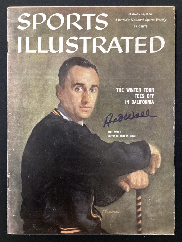 Art Wall Signed Sports Illustrated 1/18/60 No Label Golf Masters PGA Open JSA