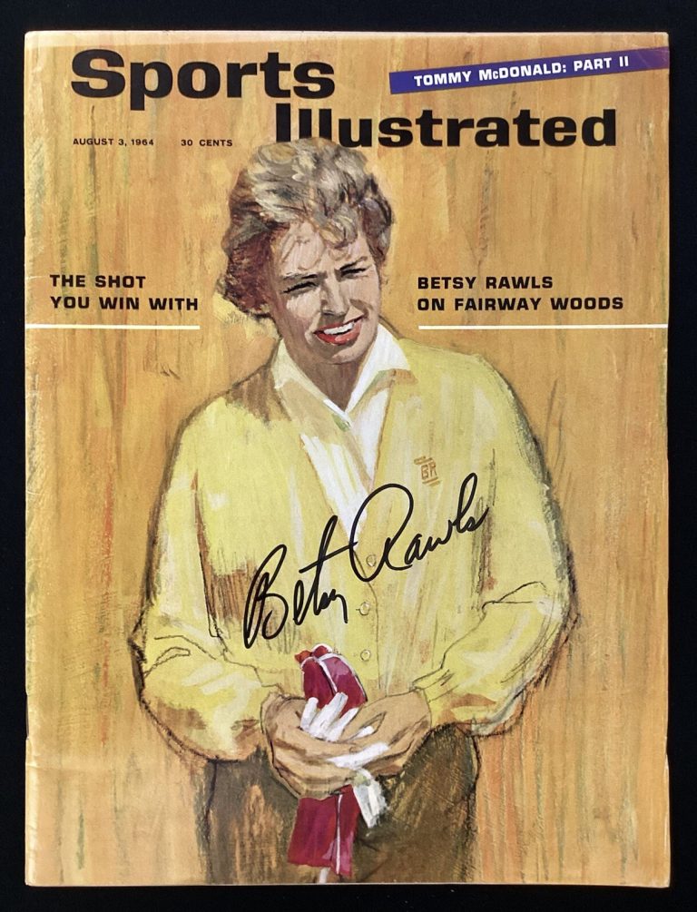 Betsy Rawls Signed Sports Illustrated Mag 8/3/64 No Label Golf HOF LPGA Tour JSA