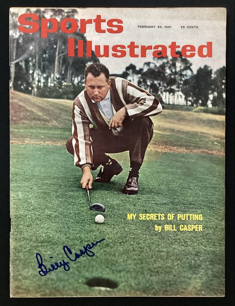 Billy Casper Signed Sports Illustrated 2/20/61 No Label Golf HOF Masters PGA JSA