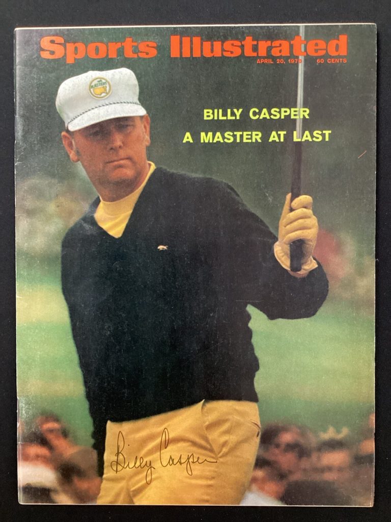 Billy Casper Signed Sports Illustrated 4/20/70 No Label Golf HOF Masters PGA JSA