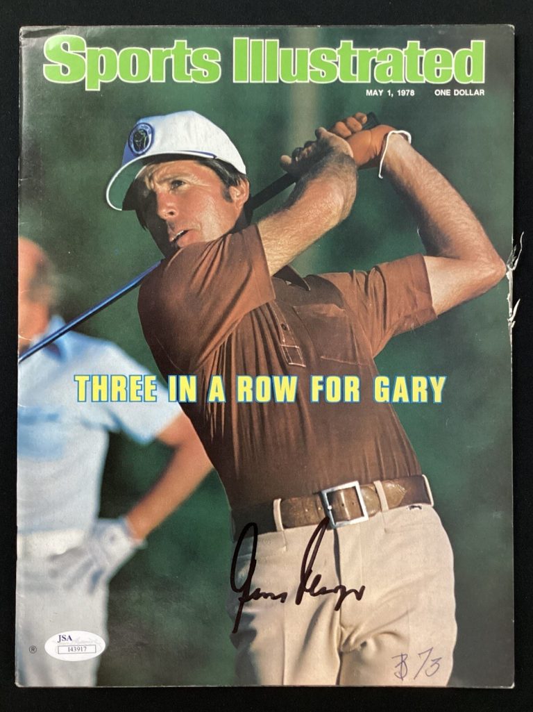 Gary Player Signed Sports Illustrated 5/1/78 No Label Golf HOF PGA Masters JSA