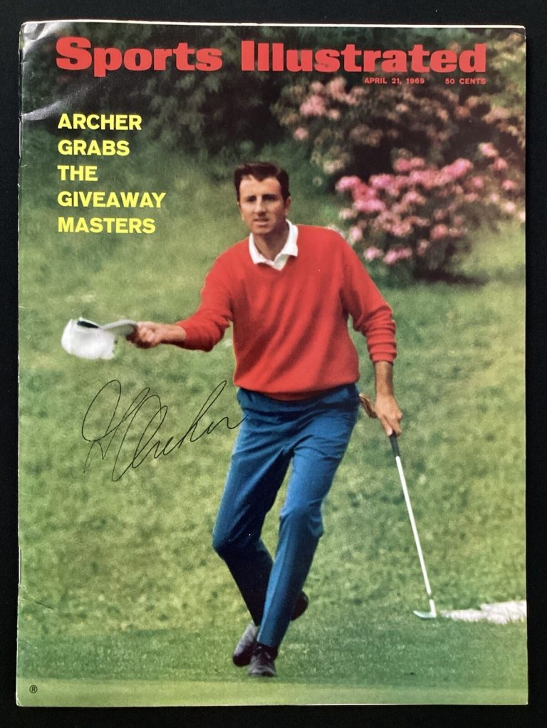 George Archer Signed Sports Illustrated 4/21/69 No Label Golf PGA Masters JSA