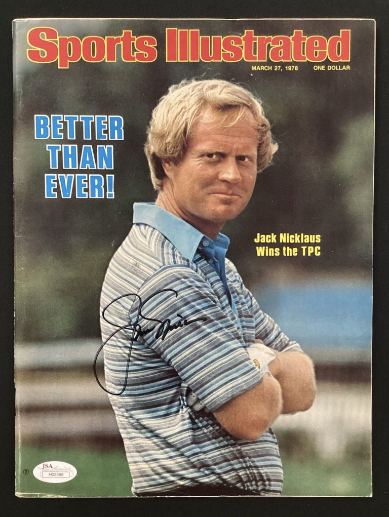 Jack Nicklaus Signed Sports Illustrated 3/27/78 No Label Golf HOF PGA Master JSA